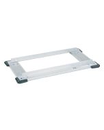 Metro D2460SCB Stainless Steel Truck Dolly with Corner Bumpers for 24" x 60" Shelving