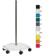 OC White 11469-B Black Heavy-Duty Roll Around Base Assembly for Accu-Lite&trade; Magnifiers with Swatches