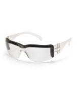 Pyramex S4110STP Intruder Safety Glasses, Clear Frame & Clear Hardcoat Anti-Fog Lens & Padding