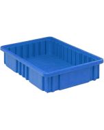 Quantum DG92035 Dividable Grid Containers, Blue, 10.88" x 16.5" x 3.5"