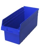Quantum QSB808 Store-Max Shelf Bins, Blue, 8.38" x 17.88" x 8"