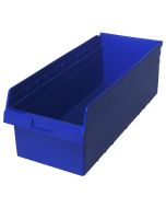 Quantum QSB816 Store-Max Shelf Bins, Blue, 11.13" x 23.63" x 8"