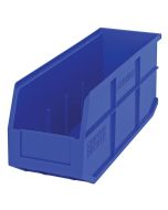 Quantum SSB461 Stackable Shelf Bins, Blue, 6" x 18" x 7"