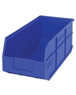 Quantum SSB463 Stackable Shelf Bins, Blue, 8.25" x 18" x 7"