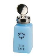 R&R Lotion SD-6-ESD Dispensing Bottle with Standard Pump, Blue, 6 oz.
