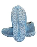Safety Zone DSCL-300 Disposable Polypropylene Shoe Covers with Tread, Blue