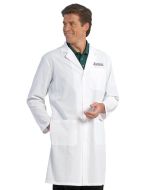 Fashion Seal® 420 Twill Knee-Length Mens' Lab Coat with 1 Inner & 2 Outer Pockets, White
