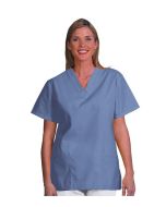 7347 Fashion Seal® Womens' Tunic with Double V-Neck, Ciel Blue