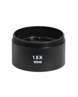 Auxiliary Objective Lens for 7-45x Stereo Zoom Microscopes, 1.5x