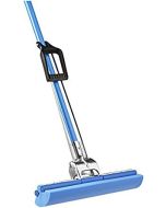 Roll-O-Matic® Original Sponge Roller Mop with 48" Blue Galvanized Handle, for 14" Heads