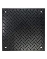 Wearwell F03.18x18BK-CS4 Foundation Diamond-Plate Tiles, 18" x 18" (Case of 4)