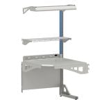 Arlink 8000 Series Single-Sided Workstation Corner with ESD Laminate Worksurface, 30" x 36" x 84"