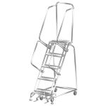 Ballymore SS052414P Stainless Steel Lockstep Ladder with 5 Perforated Steps, 24" x 56" x 83"