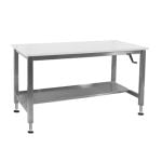 BenchPro™ ASMDCR3636 Stainless Steel Manual Lift Workbench with LisStat™ ESD Laminate, 36" x 36" 