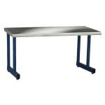 BenchPro™ DN2472 Cantilevered Workbench with Stainless Steel Top, 24" x 72" 