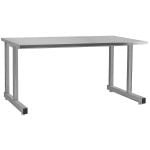 CleanPro® Stainless Steel Cantilevered Workbench with Stainless Steel Work Surface, 24" x 48"