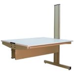24" x 72" x 52" Double-Sided Modular Workstation Add-On with Formica™ Laminate & Rounded Front Edge