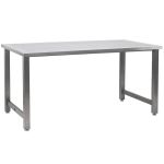 CleanPro® 24" x 48" Stainless Steel Workbench with Perforated Stainless Steel Work Surface
