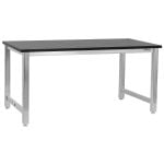 BenchPro™ 24" x 72" Stainless Steel Workbench with 1" Phenolic Resin Work Surface