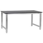 BenchPro™ 24" x 36" Stainless Steel Workbench with 0.75" Phenolic Resin Work Surface
