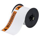 Indoor/Outdoor Vinyl Labels with ANSI "WARNING", 2.25" x 3", Roll of 300
