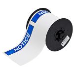Indoor/Outdoor Vinyl Labels with ANSI "NOTICE", 4" x 6", Roll of 175