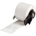 Brady Worldwide M6-1-8425-FT T-Flag Glossy Polypropylene Wire & Cable Labels, White, 1.18" x 0.788", Roll of 250