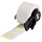 Brady Worldwide M6-19-427-YL Self-Laminating Vinyl Wire & Cable Labels, Yellow/Clear, 1" x 1", Roll of 250
