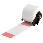 Brady Worldwide M6-33-427-RD Self-Laminating Vinyl Wire & Cable Labels, Red/Clear, 1.5" x 4", Roll of 100