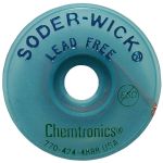 Chemtronics 40-2-10 Soder-Wick Lead-Free Desoldering Braid, Yellow, 0.060