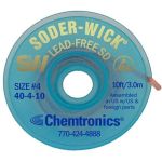 Chemtronics 40-4-10 No-Clean Lead-Free ESD-Safe Desoldering Braid, 0.110