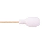 Chemtronics 43170 Coventry 4000 Series Sealed Foam Over Cotton Swabs with Wood Handle, 6" OAL