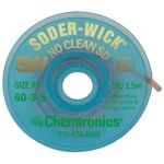 Chemtronics 60-3-5 Soder-Wick No Clean Desoldering Braid, Green, 0.080