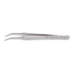 CHP 105-SA Anti-Magnetic Stainless Steel SMD/SOT Tweezer with Bent, Flat 2.6mm Tips, 4.75" OAL