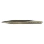 CHP 231-SA General Purpose Anti-Magnetic Stainless Steel Tweezer with Serrated, Fine Pointed Tips, 4.75" OAL