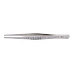 CHP 321-SA Anti-Magnetic Stainless Steel Tweezer for Wafer Handling with Large, Round Flat Tips, 4.75" OAL