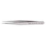 CHP 3C-SA Anti-Magnetic Stainless Steel Tweezer for Microelectronics with Strong, Very Fine Pointed Tips, 4.25" OAL