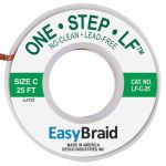 Easy Braid LF-C-25 No-Clean Lead-Free Desoldering Braid, 0.075