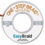 Easy Braid OS-A-25 One-Step No-Clean Desoldering Braid, 0.025
