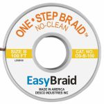 Easy Braid OS-B-100 One-Step No-Clean Desoldering Braid, 0.050