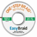 Easy Braid OS-C-100 One-Step No-Clean Desoldering Braid, 0.075