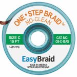 Easy Braid OS-C-10AS One-Step No-Clean Anti-Static Desoldering Braid, 0.075