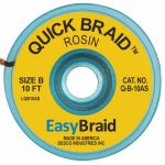 Easy Braid Q-B-10AS Quick Braid Rosin Anti-Static Desoldering Wick, 0.050