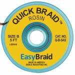 Easy Braid Q-B-5AS Quick Braid Rosin Anti-Static Desoldering Wick, 0.050