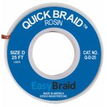 Easy Braid Q-D-25 Quick Braid Desoldering Wick .100