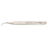Erem 7SA Swiss-Made Stainless Steel Tweezer with Curved, Micro Point Tips Flat