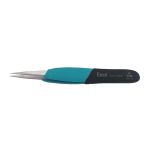 Erem EOOSA High Precision ESD-Safe Stainless Steel Tweezer with Ergonomic Foam Handle & Straight, Strong, Very Robust Tips