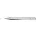 Excelta 110-SA ★★★ SMD Transverse Neverust® Stainless Steel Tweezer with Straight, Small, Paddle Grooved Tips