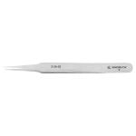 Excelta 2-SA-SE ★ Stainless Steel Tweezer with Straight Fine, Tapered, Pointed Tips