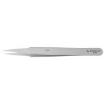 Excelta 2-SA Three Star 4.75" Straight Tapered Fine Point Anti-Magnetic Tweezer